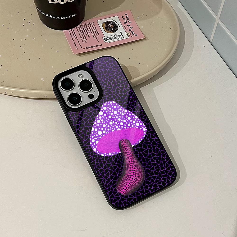 Yayoi Kusama Phone Case for Iphone 17 16 15 14 Air 13 12 11 Pro Max Mini Plus Fundas Shell PC+TPU Cover