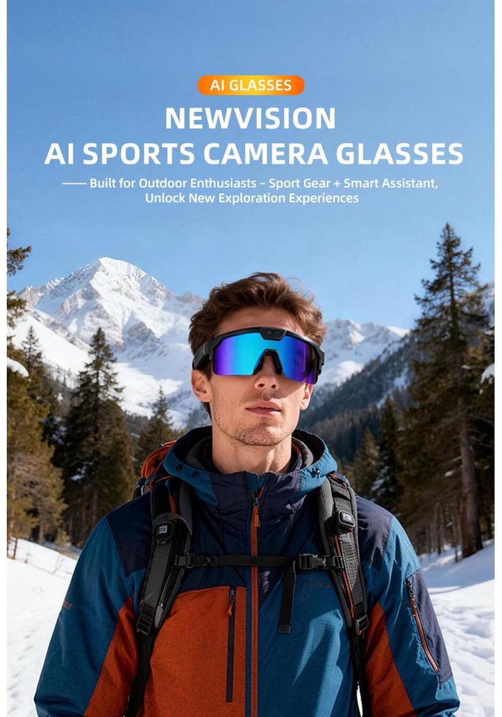 Q01 AI Smart Glasses with UV Protection: Photochromic Lenses, 800W Photo/Video, Image Stabilization, Call Function for Outdoor Sports