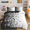 Halloween Flying Vampire Bedding Set Bats Duvet Cover Witchcraft Magic Comforter Cover Single Double King Polyester Quilt Cover