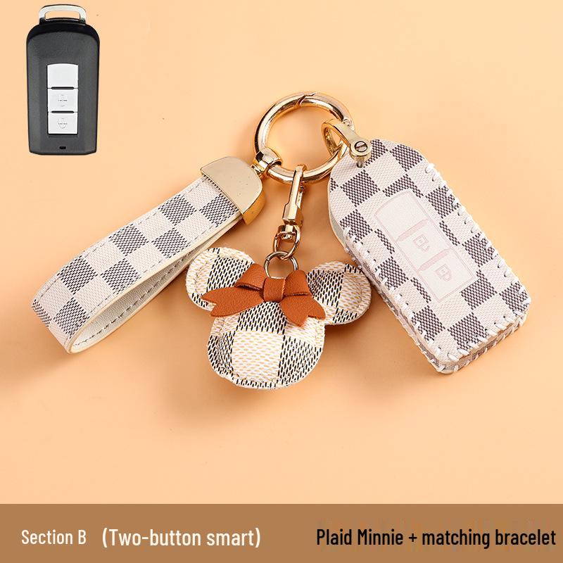 High-End Key Case for Mitsubishi Outlander, ASX, Eclipse Cross, and Pajero Sport.