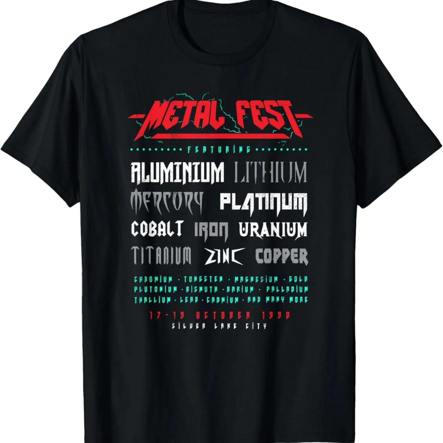 

Funny Metal Fest Puns T-Shirt XXXXXL чёрный