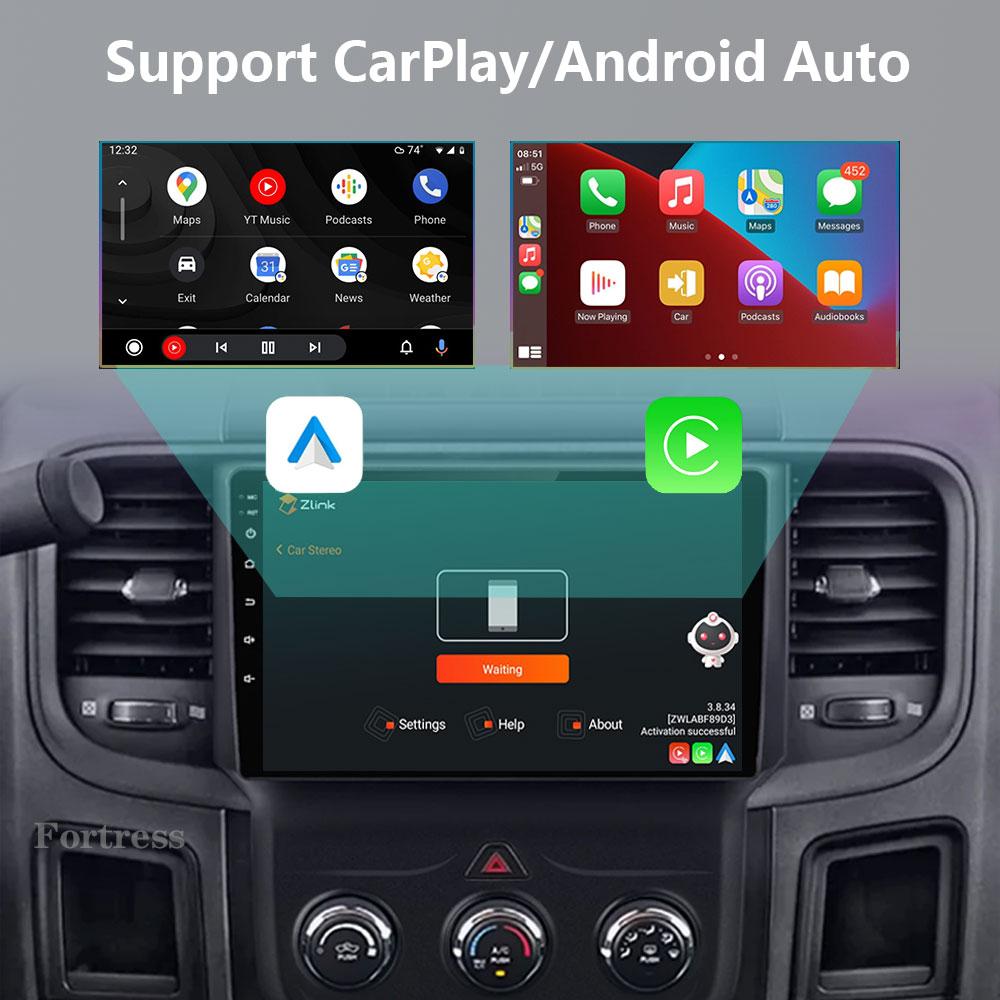Car Radio 9 Inch Android 13 12+256G Touch Screen for DODGE RAM 1500 2013 2014 2015 2016 2017 2018 2019 WIFI Support SWC Carplay