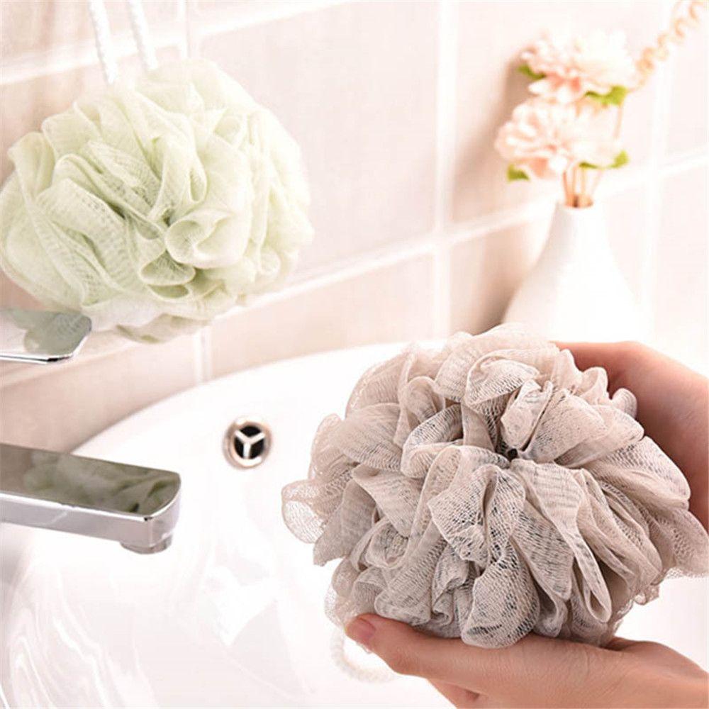 Back Scrubber Cleaning Equipment Bathroom Supplies Shower Brush Mesh Sponge Bath Ball Bath Flower