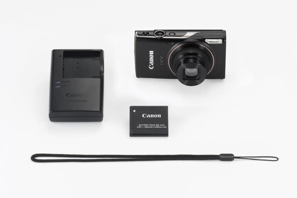 Canon IXY650m Compact Digital 12x Optical IXY650mBK Camera, Black, Zoom, Wi-Fi Compatible,