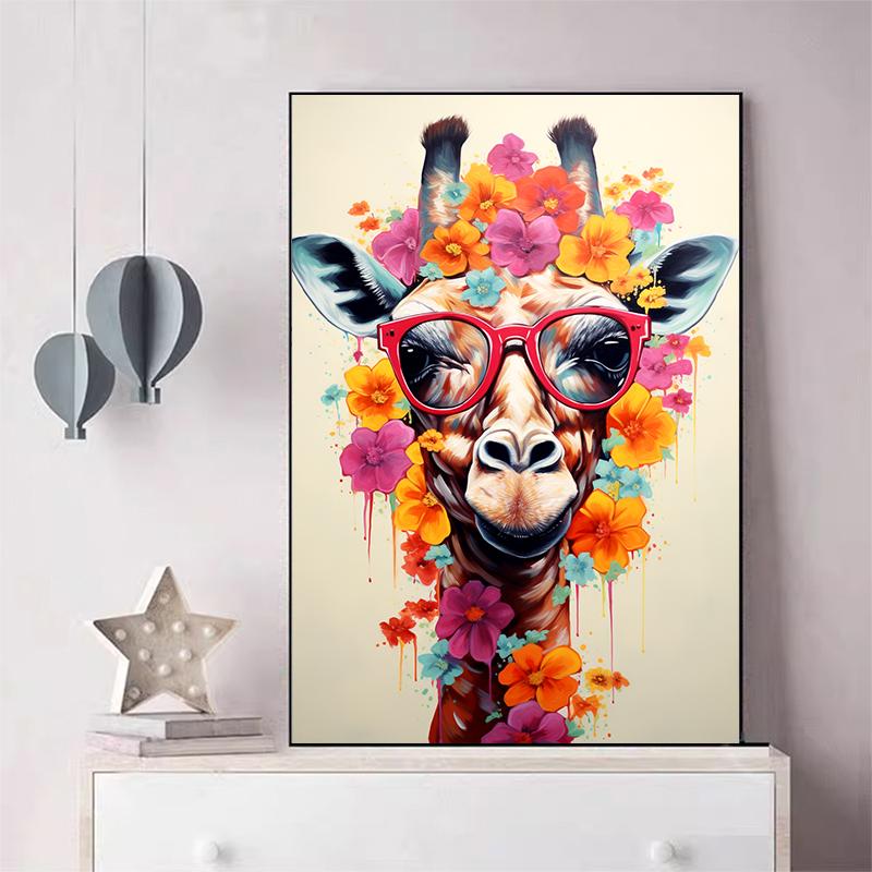 5d DIY Diamond Painting Cross Stitch Animal Giraffe Handicrafts Diamond Embroidery Mosaic Flowers Home Decor