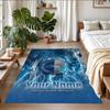 Crystal Velvet Rug Custom Name Text, Soft Non Slip Floor Mat Home DecorBrighton & Hove Albion Football