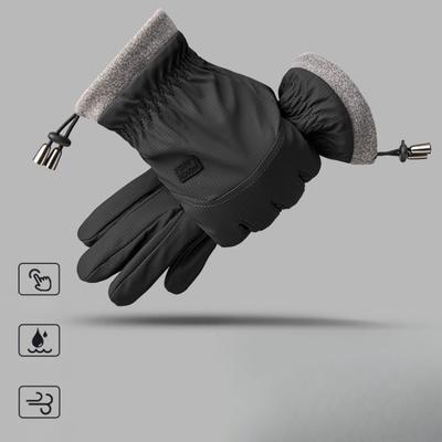 Warm Gloves for Autumn and Winter Windproof Cold Proof Anti Slip Touch Screen Riding Electric Bikes  Winter Gloves Men Woman