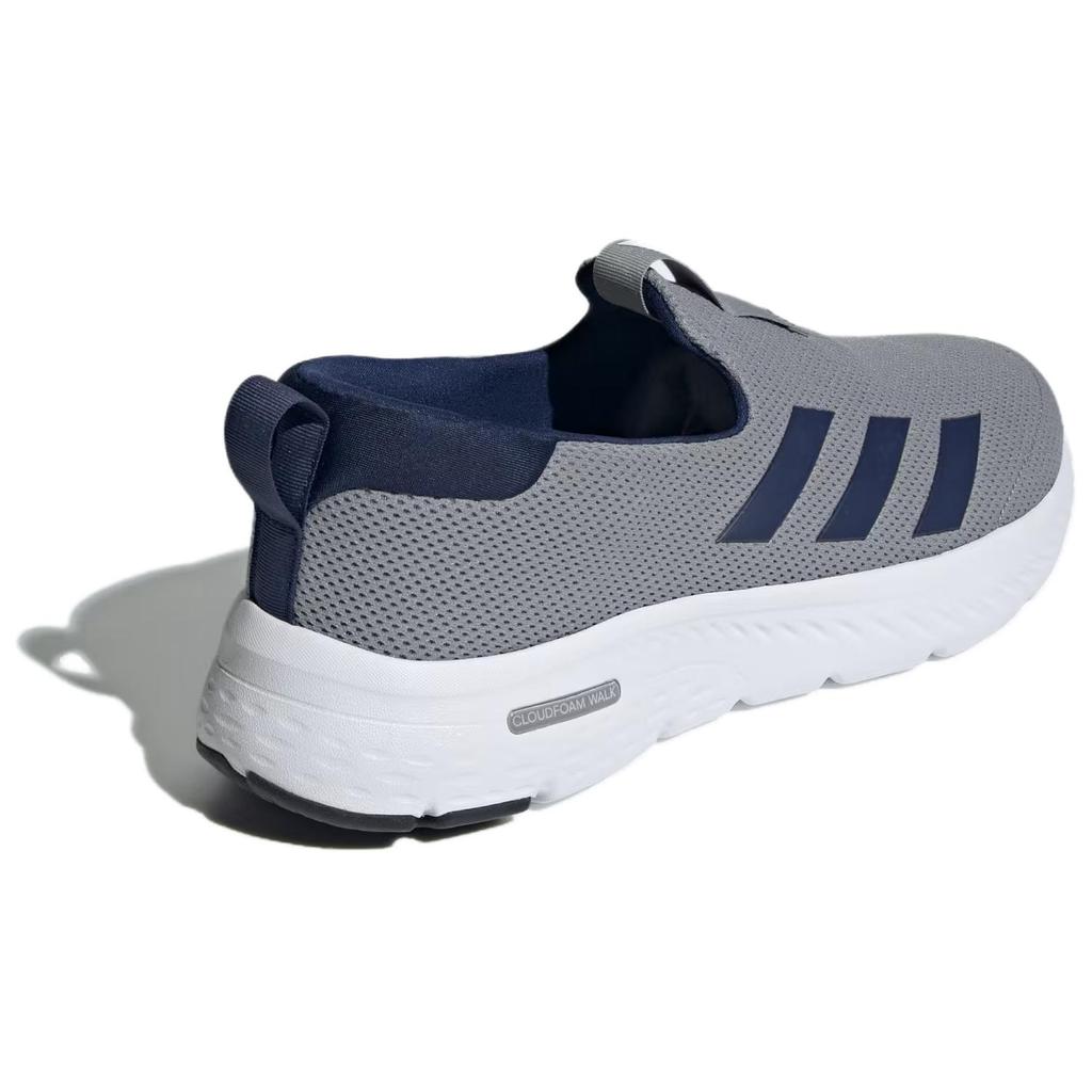 Adidas Cloudfoam Comfortable Lightweight Non-Slip Wear-Resistant Breathable Low-Top Casual Shoes Men Casual Shoes Gray Blue White ID6509
