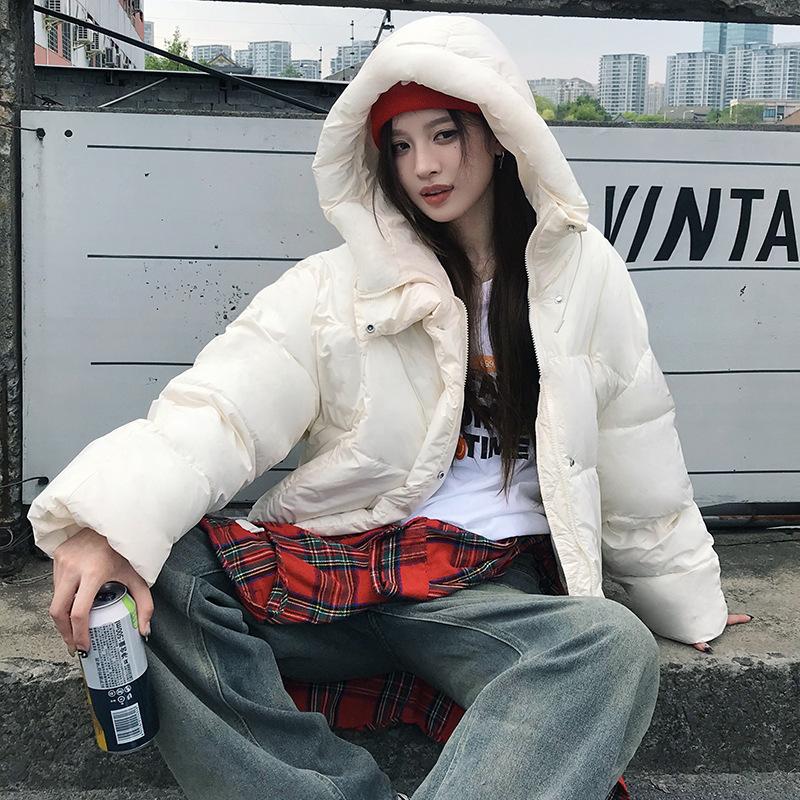 Women's New Winter Down Cotton-padded Jacket, Short Cotton-padded Jacket, Super Good-looking, Korean Student, Short-sized Bread Jacket