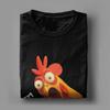 Funny F-Caw-F Chicken Meme T-Shirt Men Dark Humor Unique Cotton Tees O Neck Short Sleeve T Shirts Unique Merchandise