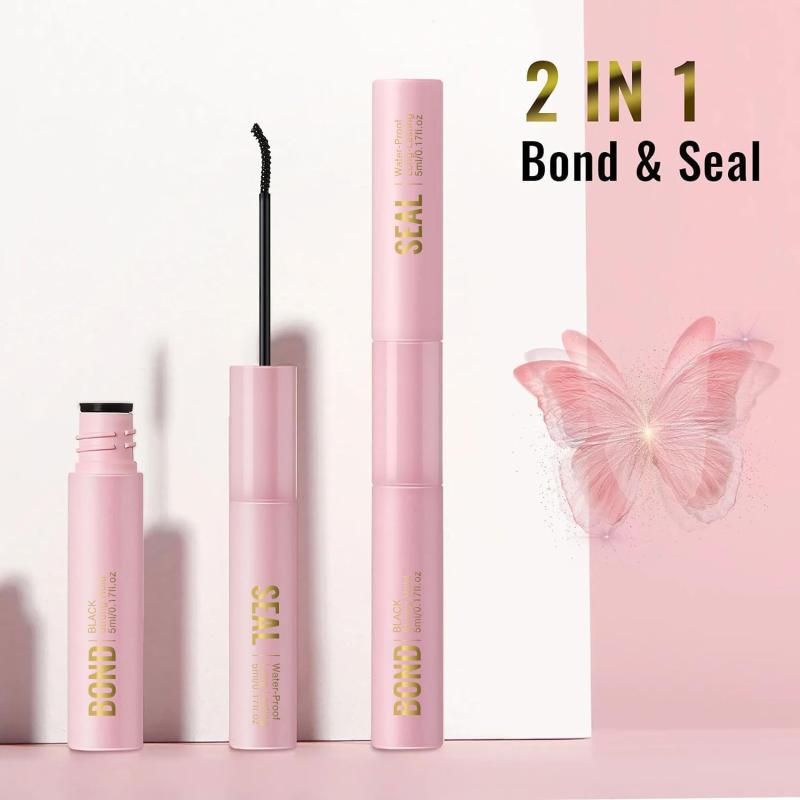 Glue False Eyelashes New Double Heads 2 In 1 Bond And Seal Lash Glue ,Waterproof Long Lasting DIY Cluster Eyelash Glue Cosmetics