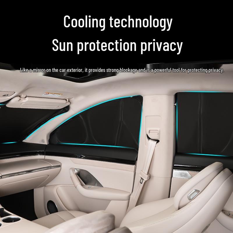 Zhijie R7 Opaque Sunshade: Car Window Heat Insulation Privacy Curtain 
