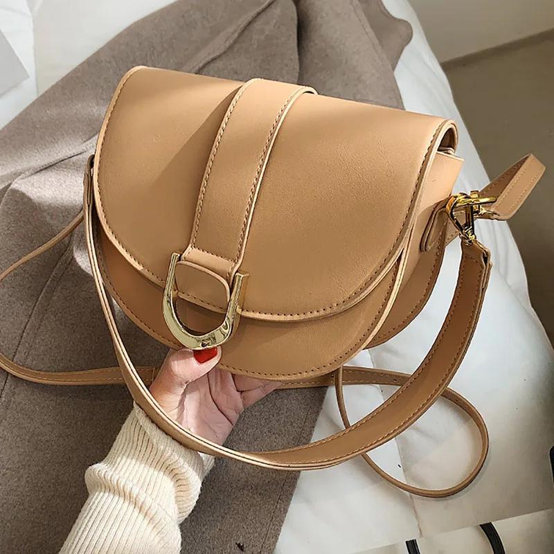 High-end Popular Single Shoulder Armpit Bags Half Moon Style Modern Large Capacity Square Bag Girls Light Luxury Crossbody Bag
