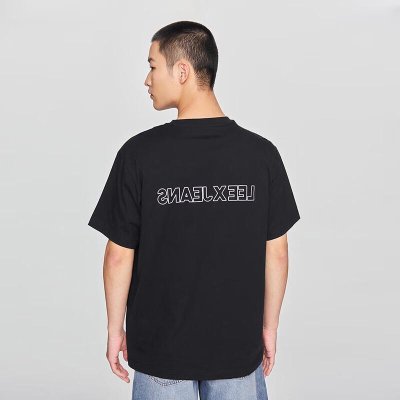 Lee Unisex Letter Print Crew Neck T-Shirt