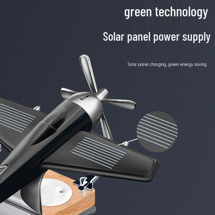 Solar-Powered Rotating Car Air Freshener: Aromatherapy Decor with Solid Scented Tablets