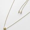 BOLDIERE Heart Drop Necklace[Gold]