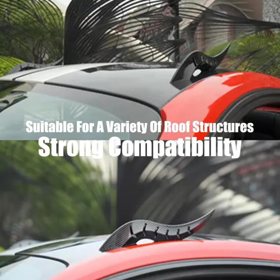 1 Pair Car Dragon Horn Decoration Personalized Vehicle Modifications 3D Horns Sticker Ornament for SUV Sedan Hatchback