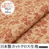 Persimmon Tannin Dyed Print Cotton Made In Suitable for Stencil Liberty Slub Handicraft Supplies [creare Kiki] Fabric, Japan, Kimono, Dyed, Printing,