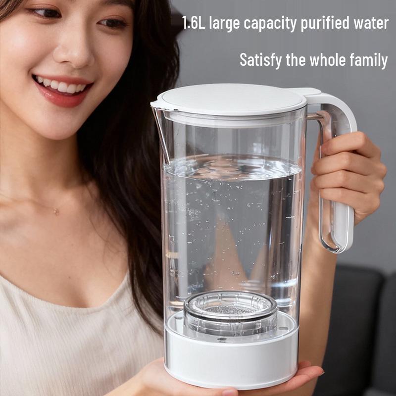 1.6L Large Capacity Hydrogen Water Bottle with SPE Electrolysis and One-Button Hydrogen Generation