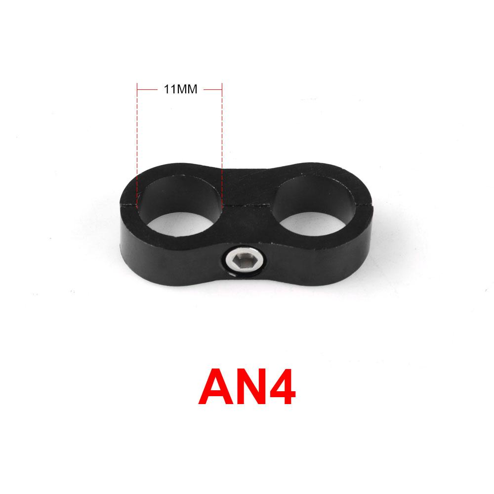 

AN4 AN6 AN8 AN10 AN12 Зажим для плетеного резинового шланга Алюминиевый анодированный сепаратор линии Комплект зажимов для разделителя линии Черный Синий AN4 чёрный