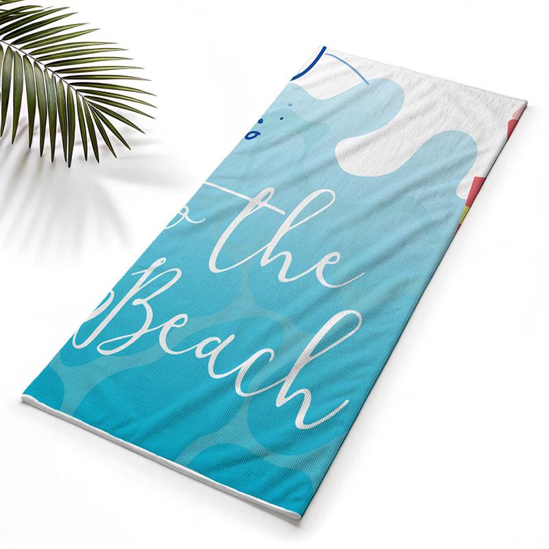 Quick-drying Printed Bath Towels Swimming Towels Beach Towels Adult Hot Spring Sports Bath Towels Bathrobes and Cloaks