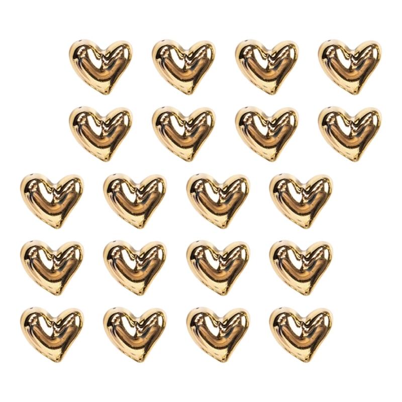Heart Resins Magnets Pack of 20 Decorative Piece for Metal Surfaces