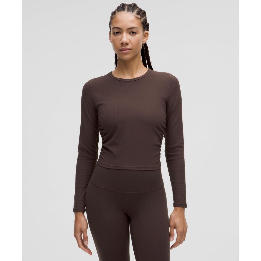 

Lululemon All It Takes Ribbed Nulu Long Sleeve Shirt Espresso 4