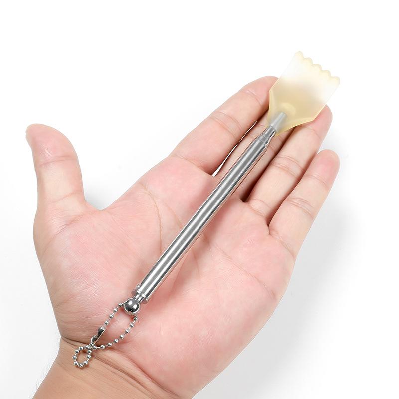 Stainless Steel Telescopic Back Scratcher That Doesn't Need To Be Tickled By Others Four-section Telescopic Scratcher