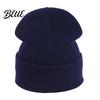 Gorro de punto de color liso de moda para invierno, unisex, gorro tipo calavera holgado clásico, gorro de invierno cálido, gorro informal para hombres y mujeres, suave