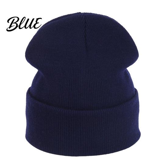 Gorro de punto de color liso de moda para invierno, unisex, gorro tipo calavera holgado clásico, gorro de invierno cálido, gorro informal para hombres y mujeres, suave