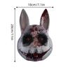 Halloween Maske Erschreckende und blutige Hasenmasken Hasenohrenmasken Cosplay Festival Maskenball Party Kostüm Requisiten
