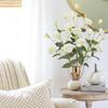 70CM 4Heads Silk Artificial Eustoma Flower Bouquet Long Stem Artificial Flower for DIY Wedding Party Center Decor Home Decor