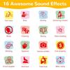 16 Button Voice Sound Box Prank And Funny Sound Generator Music Squeeze Box Toy Atmosphere Sound Generator