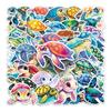 50pcs Waterproof Sea Turtle Marine Life Cartoon Stickers for Tablet, Earphones, Stationery