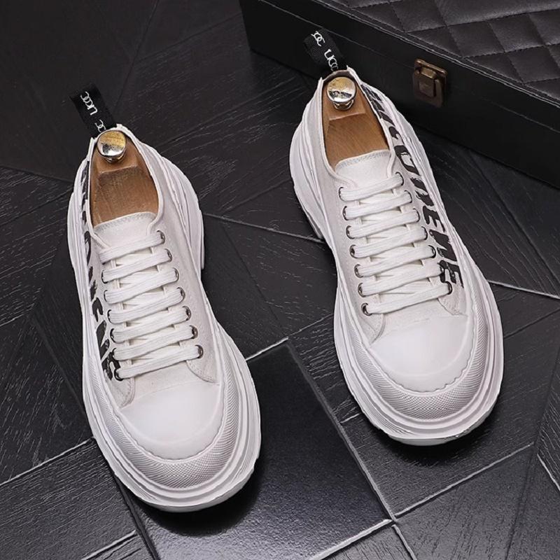 Fashion New Luxury Men Running Shoes Letter Printing Breathable Loafers Male Sneakers Platform Sneaker A6