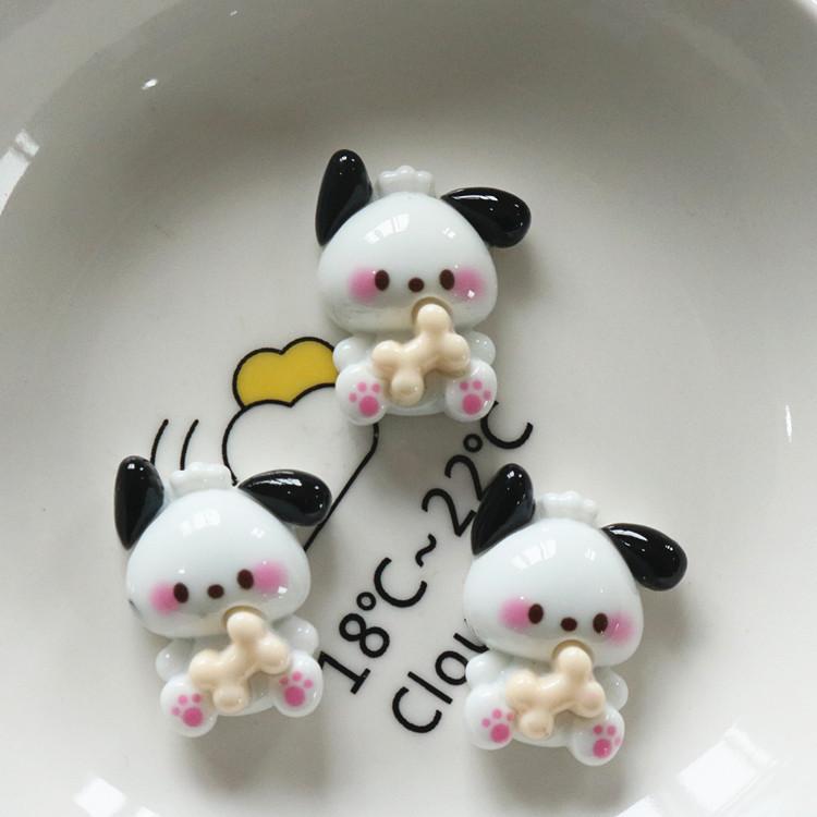 10Pcs New Mini Kawaii Cartoon Animal Girl Series Flat Bottom Scrapbook  Diy Jewelry Making Hairwear Accessorie A16