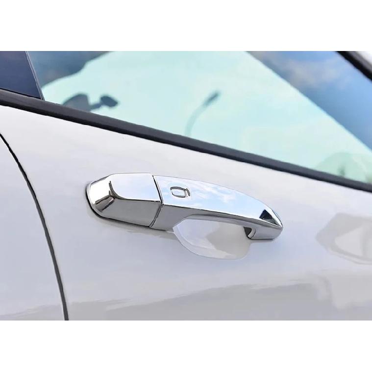 For Chevrolet Equinox 2017 2018      ABS Carbon Fiber Door Handle Cover Trim Sticker Car Styling Accessories