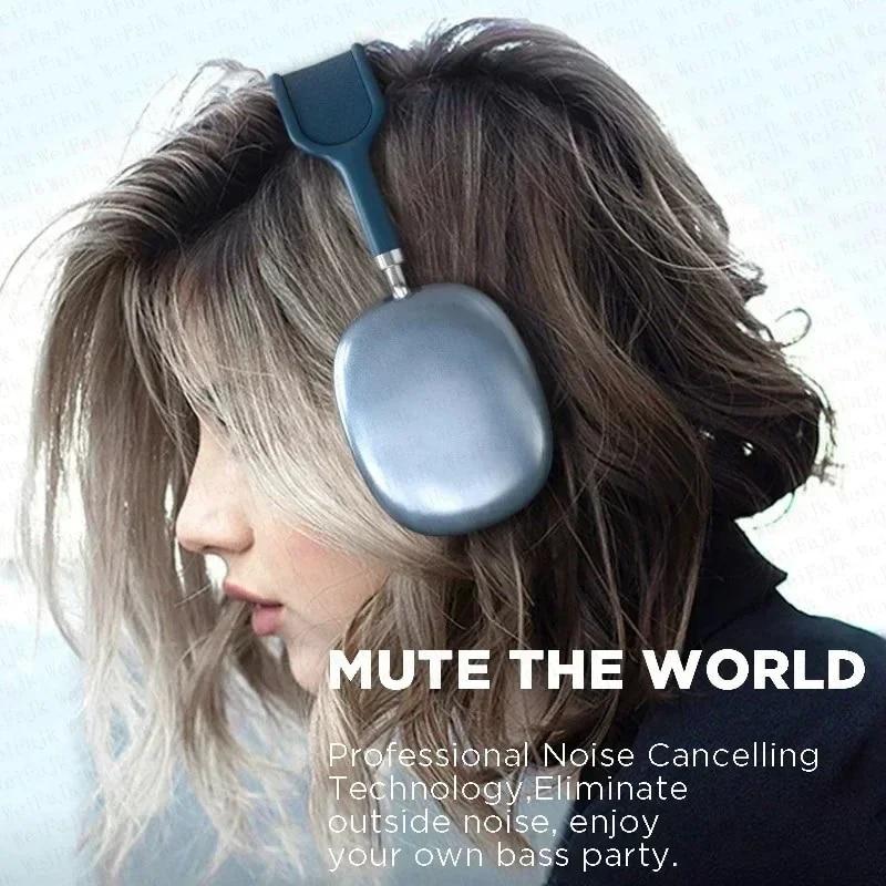 Drahtlose Bluetooth-Kopfhörer mit Mikrofon, Headsets mit Geräuschunterdrückung, Stereo-Sound-Ohrhörer, Sport-Gaming-Kopfhörer, unterstützt TF-Karte