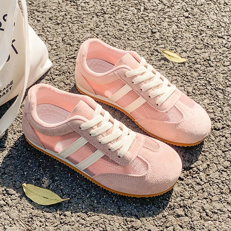 Lightweight and breathable mesh Forrest Gump shoes soft-soled sports board shoes women's summer 2025 new retro thin German training shoes