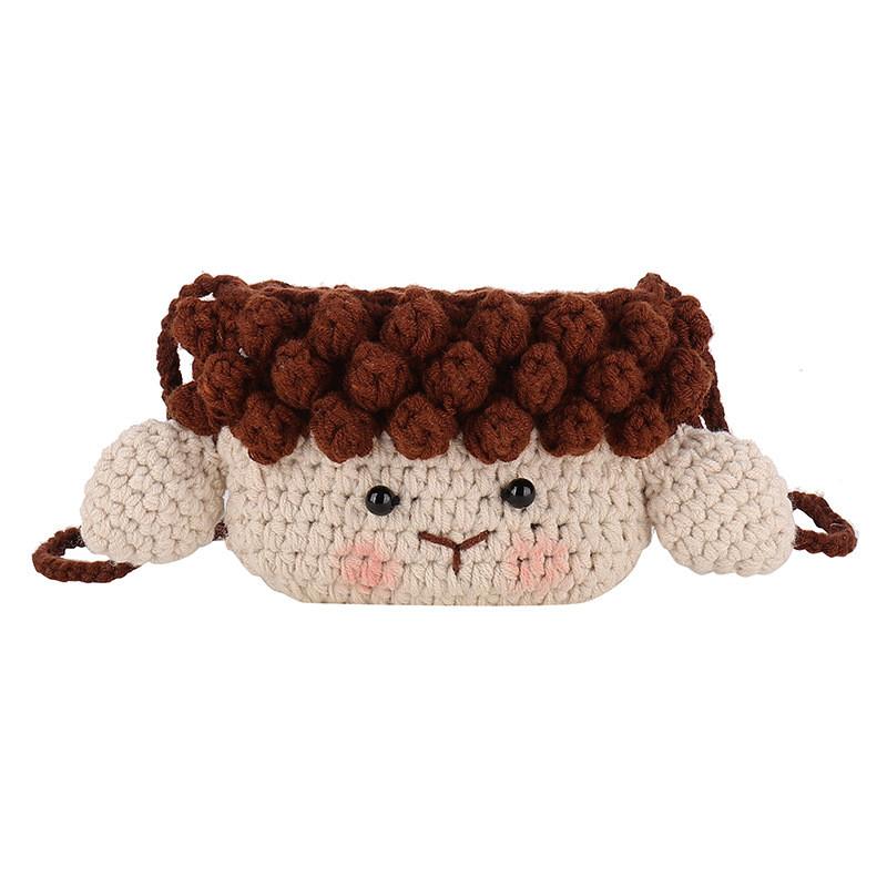 

Очаровательный корейский стиль Милый детский кошелек для монет Мультяшный дизайн с овечкой Для детей коричневый