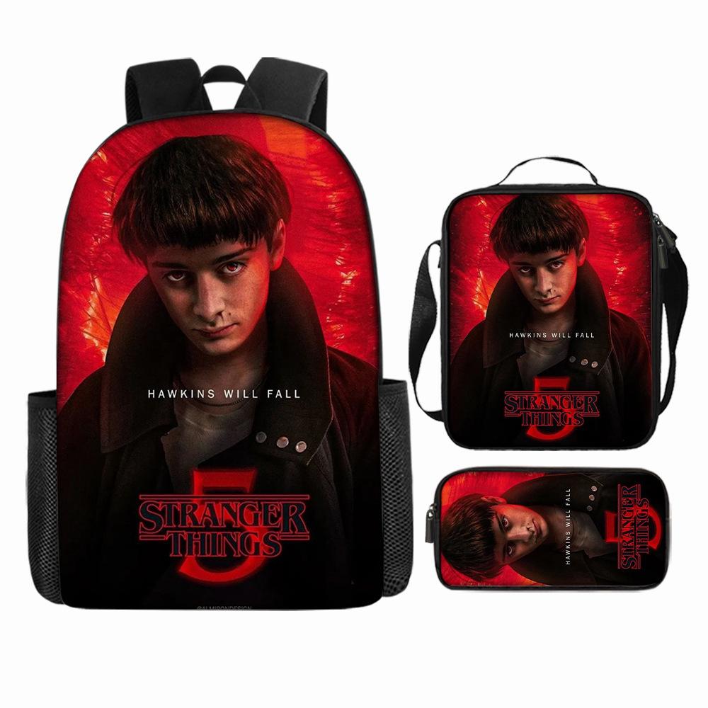 Stranger Things5 Rucsac pentru copii+geantă de umăr+etui pentru creioane KTB