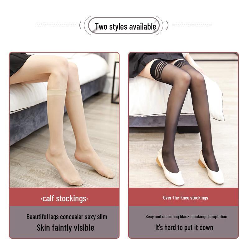 LANGSHA Women's Mid-Calf Thin Stockings