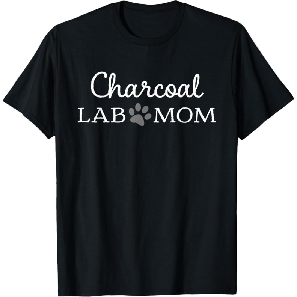 Charcoal Lab Mom Women Labrador Retriever T-Shirt S