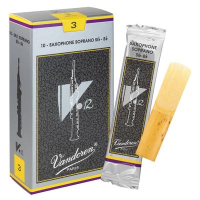 Stroiki do saksofonu sopranowego Vandoren 3 V.12, Twardość (Pakiet 10)