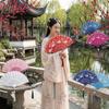 Floral Pattern Silk Hand Fan Vintage Style Dance Fan Multipurpose Folding Fan  Home Decoration