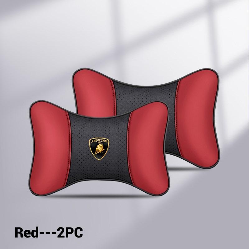 2pcs New Car Seat Headrest Neck Pillow Interior Accessories For Lamborghini LP570 LP610 Urus LP700 LP770 Gallardo Aventador