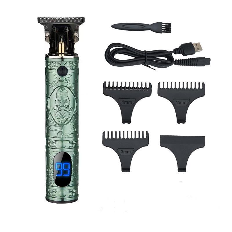 Metal Hair Clipper For Men Rechargeable Electric Hair Trimmer For Home Use