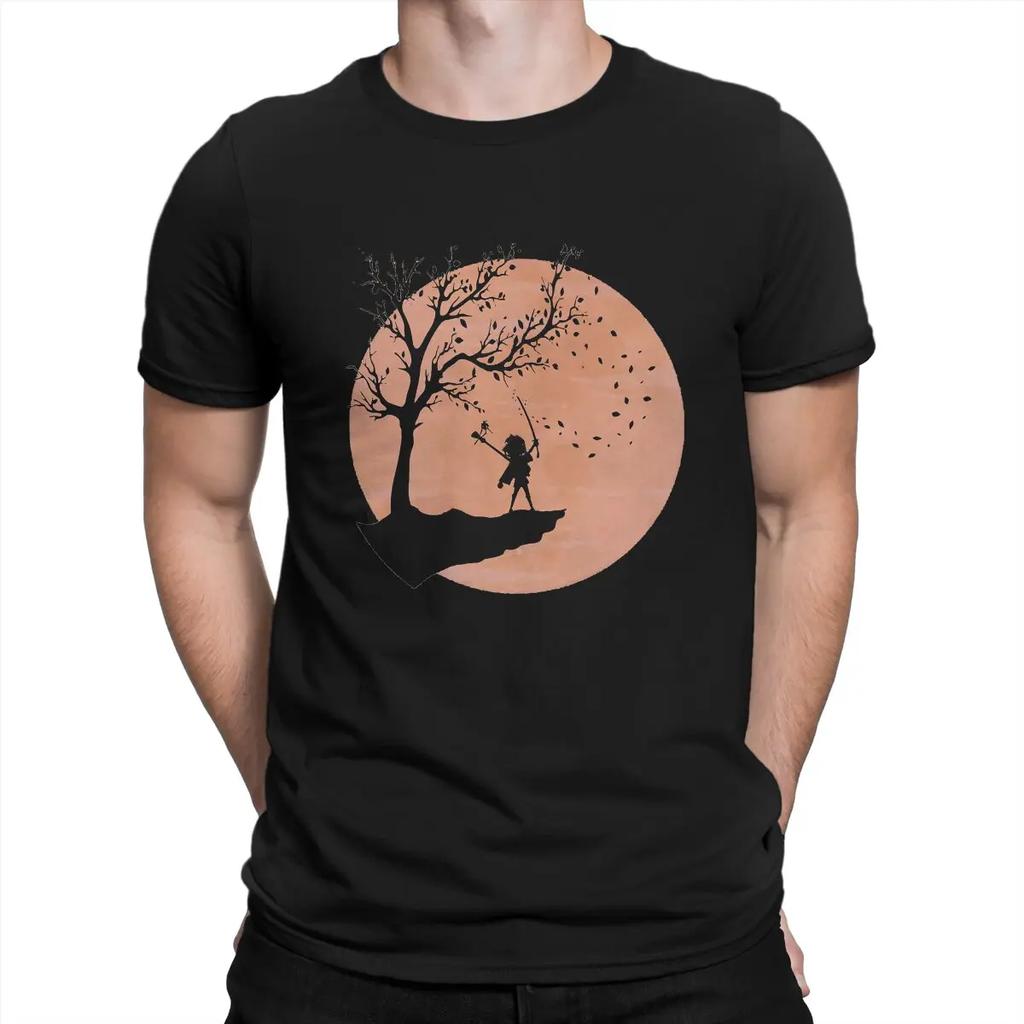 Vintage Sword Unbreakable T-Shirts Men Crew Neck Cotton T Shirts Kubo And The Two Strings Short Sleeve Tees Gift Idea Clothes