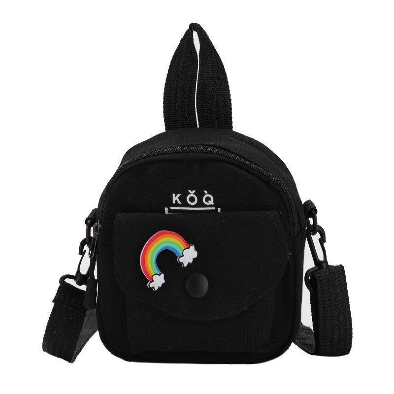 Cute Small Bag New Trendy and Popular Versatile Canvas Messenger Bag Casual Shoulder Small Square Bag