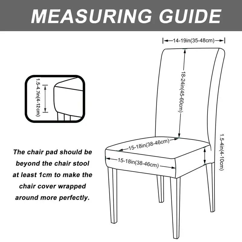 1 Stück Jacquard Esszimmerstuhlbezug Stretch Einfarbig Stuhlsitz Überzug Staubdichter Sitzbezug für Bankett Restaurant el